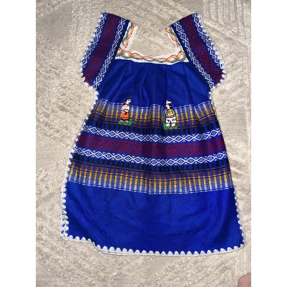 Artisanal Embroidered Folk Dress, best for a size 6-7